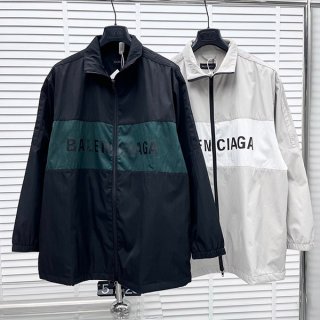 バレンシアガ 本物 メッシュ裏地付 ナイロンxデニムジャケット 2色 bav64791