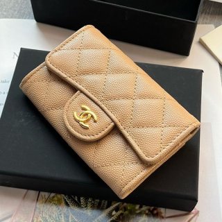 絶対欲しい！シャネル 本物 キャビアスキン カードケース 財布 shm24699