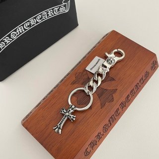 クロムハーツ CHクロス 本物 キーリング ロング クラシックチェーン Kuh97912