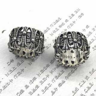 送料込 クロムハーツ 本物 セメタリークロス ダイヤ リング Kuk31573
