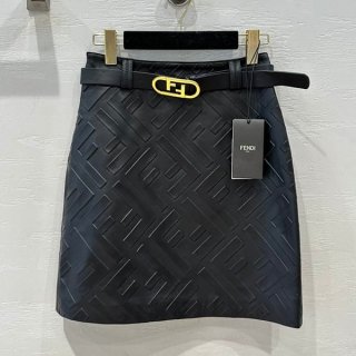 絶対欲しい!フェンディ ブラック クラックルレザースカート コピー fea50085 絶対欲しい!フェンディ ブラック クラックルレザースカート コピー fea50085