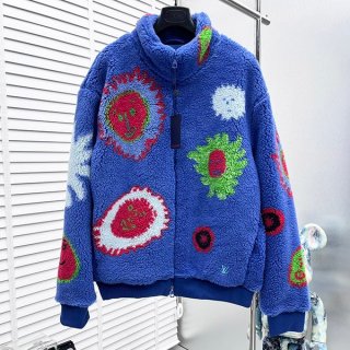 LV × YK 本物 フェイスジップフリースブルゾン 1AB6WZ