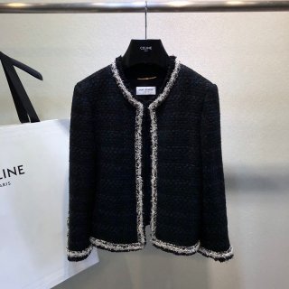 超話題!サンローラン 本物 ウール＆シルク ダッフルコート San25908