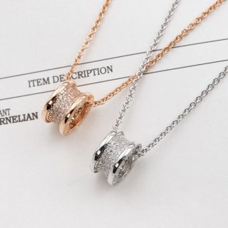 ブルガリ ビーゼロワン 本物 18K ダイヤモンド ビーゼロワン ネックレス Bub51373