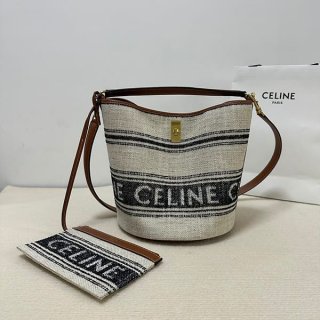 すぐ届セリーヌ ティーン バケツ 16 バッグ 本物 Cen47809
