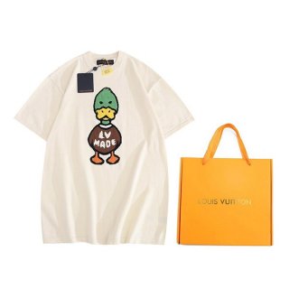 ルイヴィトン 本物×ニゴーインターシャジャカードダックショートスリーブクルーネック vut11544