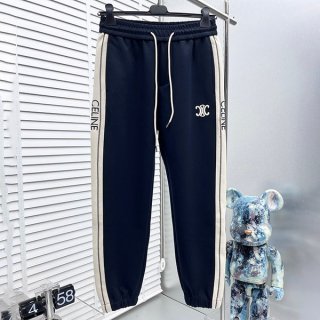 セリーヌ 本物 ロゴプリント ジャージーパンツ Ceg40289