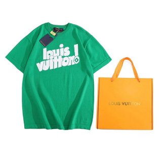 ルイヴィトン エブリデイLVクルーネック Tシャツ 本物 1A97OG