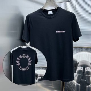 一目惚れバーバリー 本物 オークリーフクレスト コットンTシャツ Bam76605