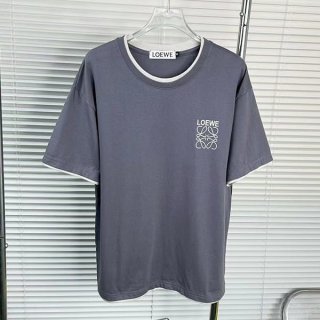 高品質ロエベ コットン アナグラム Tシャツ 本物 lop44284