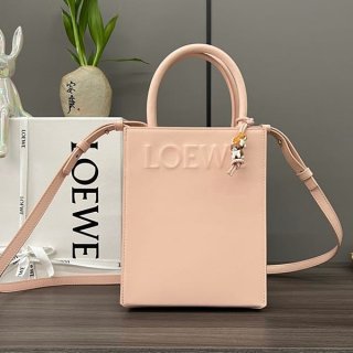速達発送ロエベ スタンダード A5 トートバッグ 本物 スリークカーフ lop47454