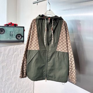 今季注目！グッチ GGコットンキャンバス ジップジャケット 本物 gup74509