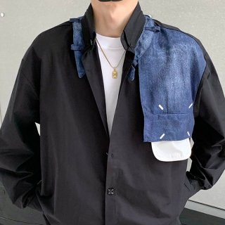 日本未入荷!メゾン マルジェラ コピー パッチワーク レシクラシャツ Mav45322 日本未入荷!メゾン マルジェラ コピー パッチワーク レシクラシャツ Mav45322