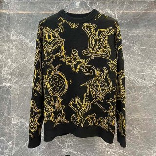 ☆超人気☆ルイヴィトン ロングスリーブ コットンクルーネック 本物 1ABJ96