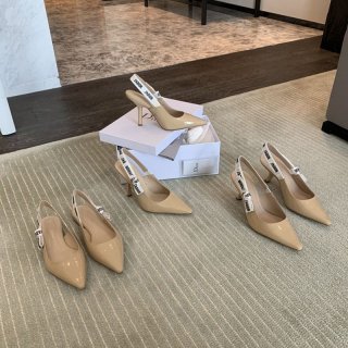 関税負担なしジャディオール コピー スリングバックパンプス★カーキ パテントカーフスキン dei20245 関税負担なしジャディオール コピー スリングバックパンプス★カーキ パテントカーフスキン dei20245