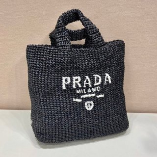 大人気！プラダ ラフィアショッピングバッグ 本物BIG puj33272