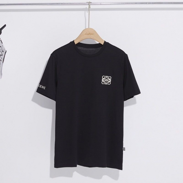 ☆超人気☆ロエベ☆アナグラム ロゴ コットン 半袖Tシャツ 本物 lor06706
