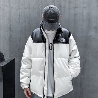 目を惹くカラーヌプシ 本物 シュプリーム ノースフェイス ダウン レザーダウンジャケット Shw05906
