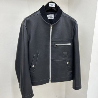 エルメス レザーボクシージャケット 本物 eri93298