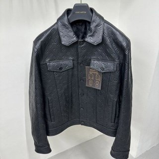 ルイヴィトン レザーボクシージャケット 本物 vue31525