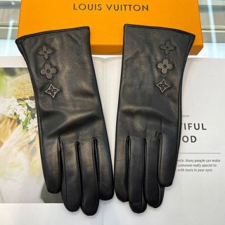 ★日本!!人気！ルイヴィトン レザーモノグラムグローブ 本物 レザー手袋 vut15826