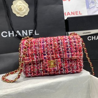 ☆超人気☆シャネル 本物 ミニフラップバッグ ツイード sho86362