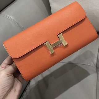 エルメス コンスタンス ロング本物ウォレットhe19054