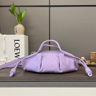 送料込ロエベ 本物 パセオ スモール シャイニーナッパ ハンドバッグ lod42946