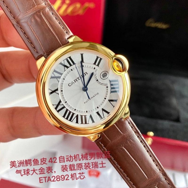 最安値挑戦カルティエ バロンブルー ４２ｍｍ 本物 W6900551