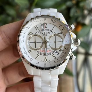 完売人気☆上品シャネル J12 時計 本物41mm ホワイト she72430