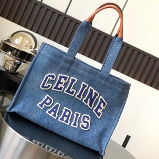 すぐ届くセリーヌ スモール タイ トートバッグ 本物 デニム Cep03543
