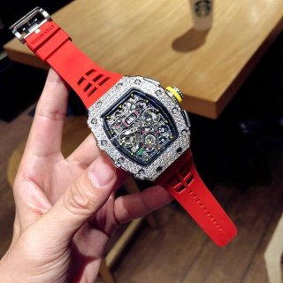 リシャールミル 本物 F1レース シースルーバック 自動巻き ris13664