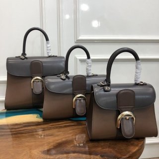 定番【DELVAUX 本物】カーフスキン ブリヨン MM ショルダー ハンドバッグ 3サイズ Des63290