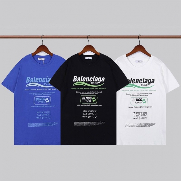 春もの新作バレンシアガ 本物 ドライ クリーニング Tシャツ 3色 baf57916