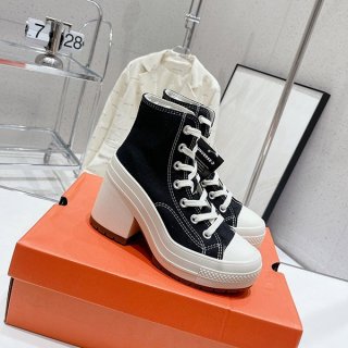 コンバース リックオウエンス 本物 ダークスター ハイヒール スニーカー riz92094