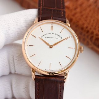 目を惹くカラーランゲ＆ゾーネ 本物 サクソニア フラッハ 39mm rab09037