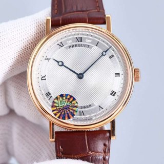 希少色ブレゲ クラシック 本物 メンズ 38 mm 時計 2色 bua26420