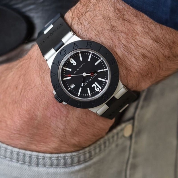 大人気ブルガリ 時計 本物 アルミニウムウォッチ 39mm 2色 Buc21044