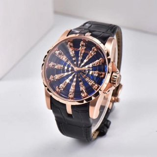 完売必至ロジェデュブイ ナイツ オブ ザ ラウンドテーブル 本物 ダマスカス ブルー 45MM rob47487