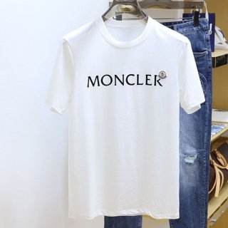 目を惹くカラー モンクレール Tシャツ 本物 半袖 クルーネック ロゴ mov84857
