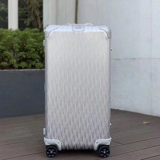 ディオール×RIMOWA 本物 トランク キャリーケースブルー 33 インチ dez10381