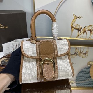 最安値挑戦デルヴォー 本物 Surpique ブリヨン ハンドバッグ Der58412