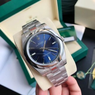 【即発】ロレックス 本物 腕時計 オイスターパーペチュアル 41mm ブルー メンズ rok51198