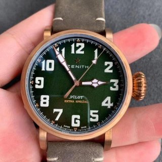入手困難ゼニス 本物 パイロットタイプ20 エクストラスペシャル45mm zeo85626
