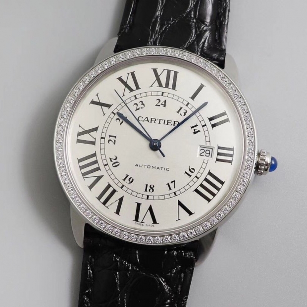 稀少カルティエ ロンドソロ XL 42 mm 本物 kak93886