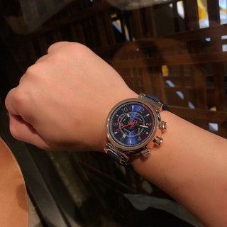 新作 ルイヴィトン タンブール 本物 クロノグラフ 41mm vui59789