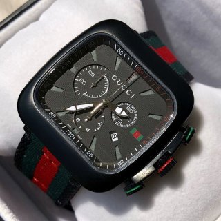 目を惹くカラー グッチ ウェブストライプストラップウォッチ 本物☆44mm☆ guz58671 目を惹くカラー グッチ ウェブストライプストラップウォッチ 本物☆44mm☆ guz58671