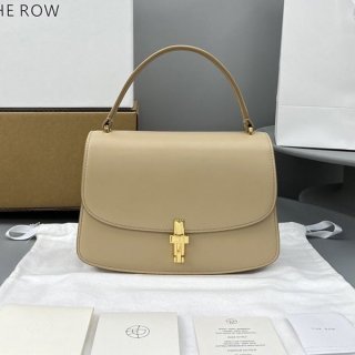 速達発送【The Row 本物】レザー ソフィア 8.75 ハンドバッグ W1442L60BLSG