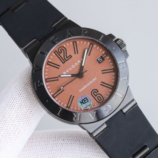 世界中で大人気ブルガリ 時計 本物 アルミニウムウォッチ 39mm 2色 Buu18937