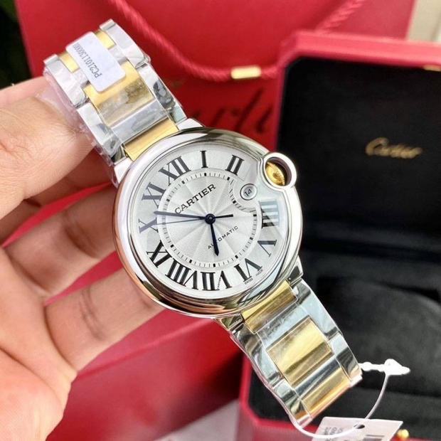 定番カルティエ 本物 バロンブルー ４２ｍｍ W2BB0022